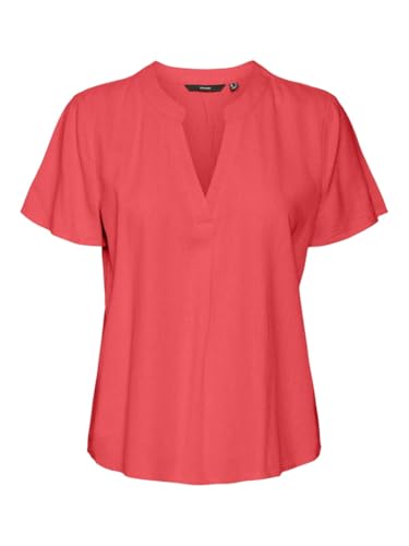 VMMYMILO SS V-Neck TOP WVN GA NOOS von VERO MODA