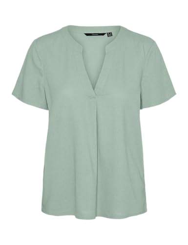 VMMYMILO SS V-Neck TOP WVN GA NOOS von VERO MODA
