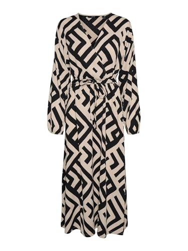 VMPOET LS 7/8 WRAP Dress JRS GA Boo von VERO MODA