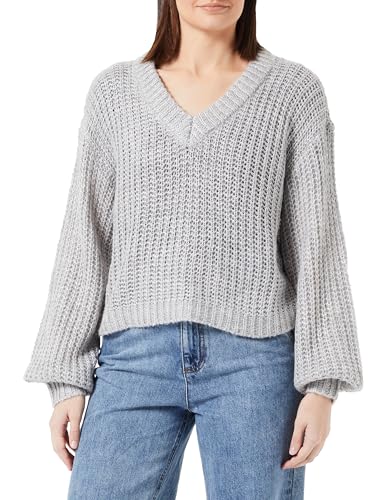 VERO MODA VMTHUNDER LS V-Neck Pullover GA BF von VERO MODA