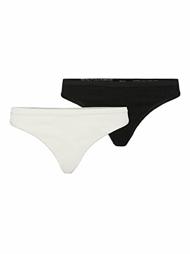 Vero Moda Accessories Damen VMAGNES 2-Pack NOOS String, Snow White/Pack:Black/Snow White, L/XL von VERO MODA