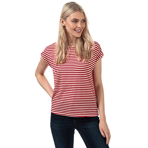 Vero Moda Ava T-Shirt, gestreift, für Damen, Rot Gr. 38, rot von VERO MODA