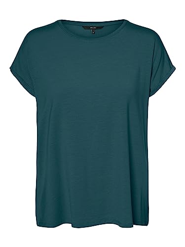 Vero Moda Damen VMAVA PLAIN SS TOP GAJRS NOOS Atlantic Deep XS von VERO MODA