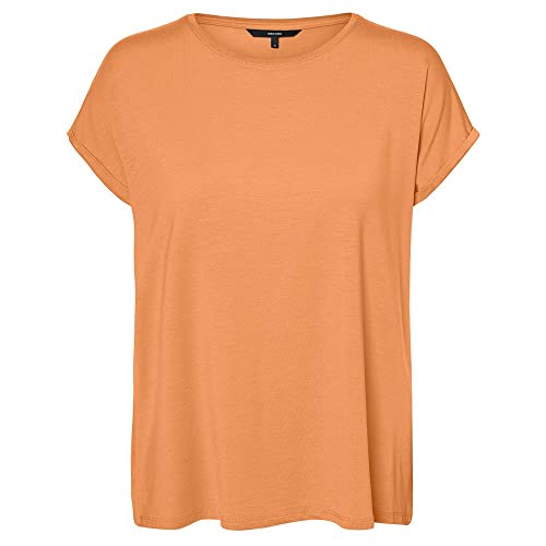 Vero Moda Damen VMAVA PLAIN SS TOP GAJRS NOOS Mock Orange M Vero Moda Damen VMAVA PLAIN SS TOP GAJRS NOOS Mock Orange M von VERO MODA