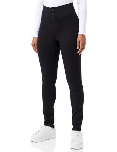 Vero Moda Damen VMDANCE MR Slim VI1196 GA Jeggings, Black Denim, M / 32L von VERO MODA