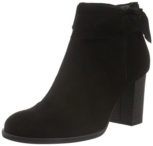 Vero Moda Damen VMFENA Leather Boot Kurzschaft Stiefel, Schwarz (Black) von VERO MODA