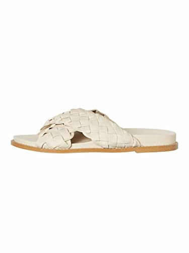 Vero Moda Damen VMLINETTE Leather Sandale, Birch, 37 EU von VERO MODA