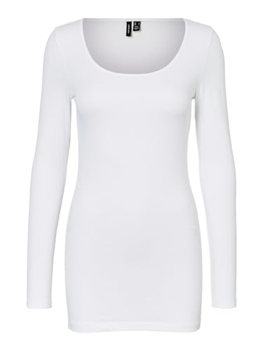 VERO MODA Damen VMMAXI My LS Soft Long U-Neck GA 2 PCK Longsleeve, Black Iris, L von VERO MODA