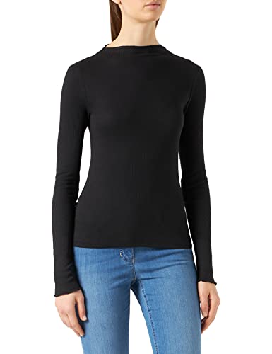 Vero Moda Damen VMVIO L/S HIGH Neck Blouse GA NOOS Langarmshirt, Black, S von VERO MODA