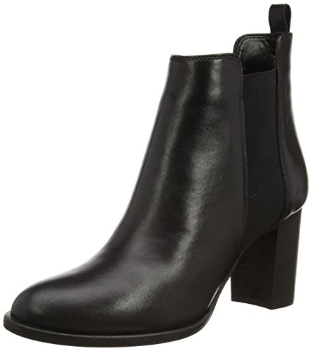 Vero Moda Damen Vmjosephine Leather Chelsea Boots, Schwarz (Black) von VERO MODA