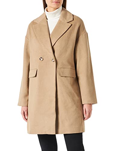 Vero Moda Damen Vmkendall Coat Boos Mantel, Silver Mink/Detail:Solid, L von VERO MODA