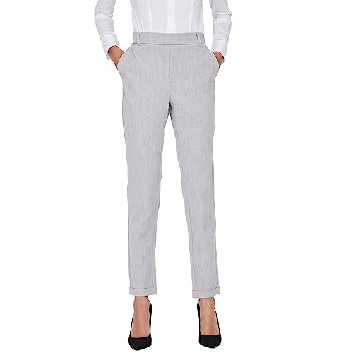 Vero Moda Damen Vmmaya Mr Loose Solid Pant Noos Hose, Light Grey Heather, L/32L von VERO MODA