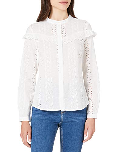 VERO MODA Damen VMNORA L/S Shirt NOOS Bluse, Snow White, XS VERO MODA Damen VMNORA L/S Shirt NOOS Bluse, Snow White, XS von VERO MODA