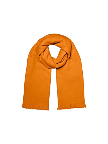 Vero Moda Einfarbiger, weicher Schal und ausgefranster Saum., Orange, Einheitsgröße von VERO MODA