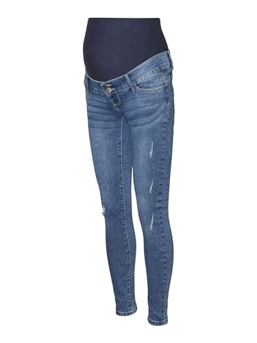 Vero Moda Maternity Damen Jeans Sophia Blue Denim/Navy XS von VERO MODA