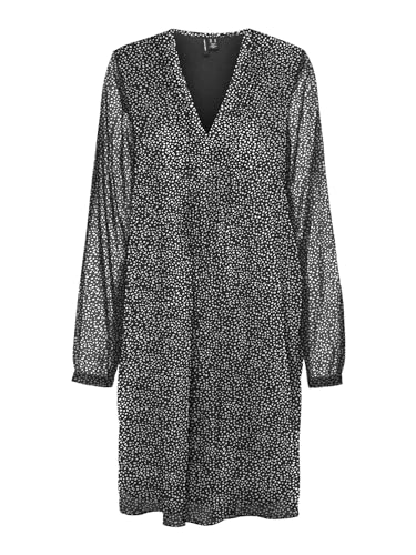 VMHOLLY LS Pleat Short Dress WVN GA von VERO MODA
