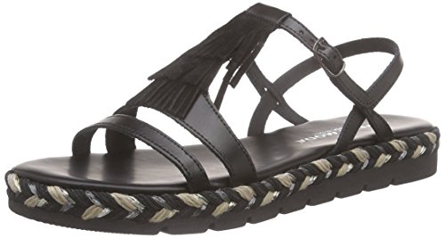 Vero Moda VMSIWI LEATHER SANDAL, Damen Römersandalen Sandalen, Schwarz (Black), 36 EU von VERO MODA