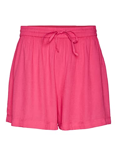 Vero Moda Women's VMBUMPY WVN NOOS Shorts, Pink Yarrow, XS von VERO MODA