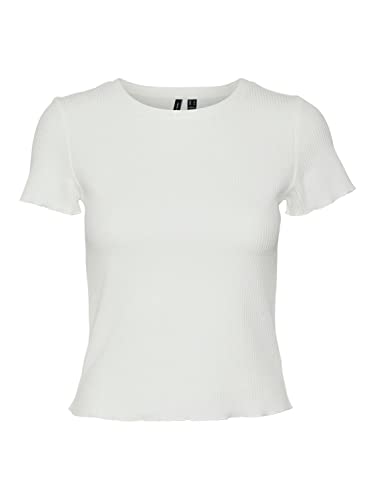 Vero Moda Women's VMEMMA SS TOP NOOS Shirt, Snow White, XXLW / 34L von VERO MODA