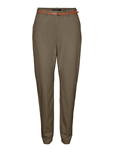 VERO MODA Damen Vmflashino Mr Regular Chino Pants Hose, Capers, 32W / 32L EU von VERO MODA