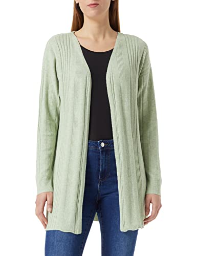 Vero Moda Women's VMINNIE LS Long Cardigan GA Boo Strickjacke, Reseda/Detail:Melange, M von VERO MODA