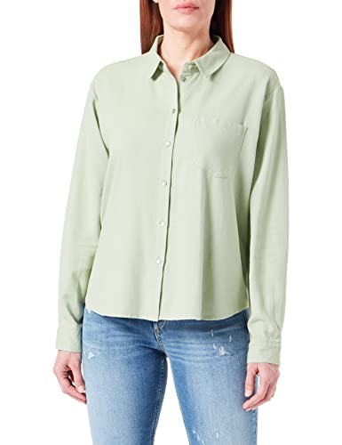 Vero Moda Women's VMJESMILO LS Shirt WVN GA NOOS Bluse, Reseda, S von VERO MODA