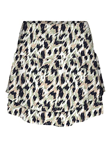 Vero Moda Women's VMMENNY Mini Smock Skirt WVN GA Rock, Navy Blazer/AOP:Mette, S von VERO MODA