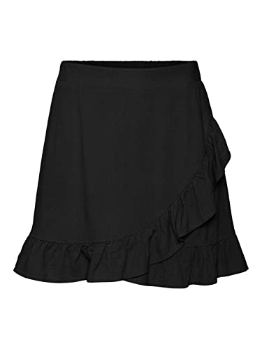 Vero Moda Women's VMMYMILO HW Mini Skirt WVN GA Rock, Black, S von VERO MODA