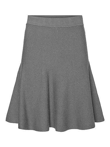 Vero Moda Women's VMNANCY NW Short Skirt GA NOOS Rock, Medium Grey Melange, XXL von VERO MODA