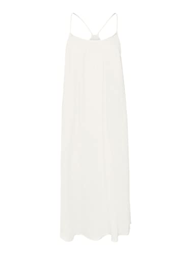 Vero Moda Women's VMNATALI NIA Singlet 7/8 Dress WVN Kleid, Snow White, M von VERO MODA