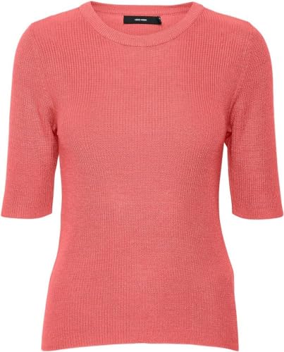 Vero Moda Women's VMNEWLEXSUN 2/4 Tight O-Neck BLOU GA REP Pullover, Georgia Peach, XS Vero Moda Women's VMNEWLEXSUN 2/4 Tight O-Neck BLOU GA REP Pullover, Georgia Peach, XS von VERO MODA