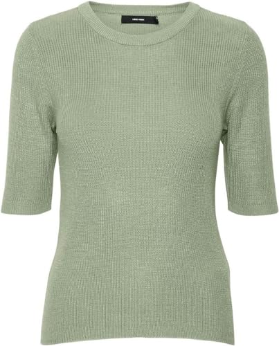 Vero Moda Women's VMNEWLEXSUN 2/4 Tight O-Neck BLOU GA REP Pullover, Reseda, XS von VERO MODA