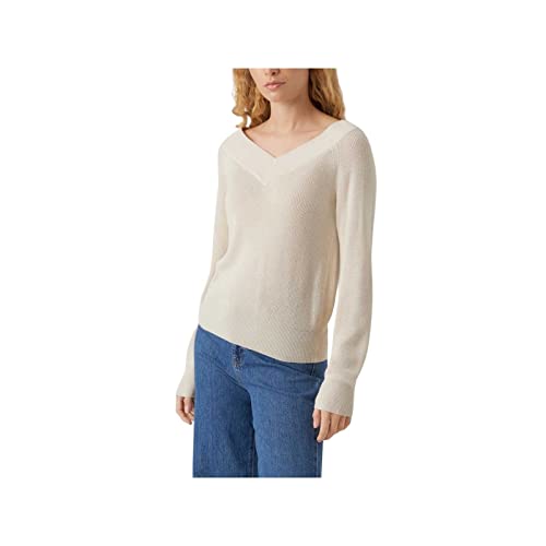 Vero Moda Women's VMNEWLEXSUN LS Double V-NCK BLOU GA REP2 Pullover, Birch, S von VERO MODA