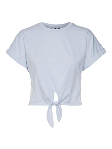 Vero Moda Women's VMPANNA Glenn SS Crop TOP Croptop, Skyway, L von VERO MODA