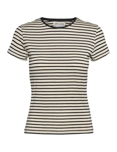 Vero moda aware Damen Vmines Fiona Ss O-Neck Top VMA Noos, Birch, X-Large von Vero moda aware