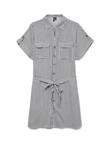 Vmbumpy Ss Short Shirt Dress WVN Ga Noos von VERO MODA