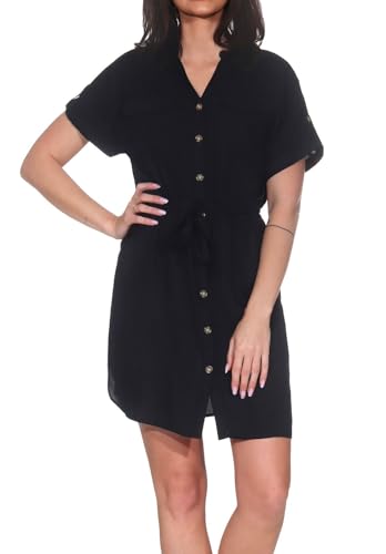 Vmbumpy Ss Short Shirt Dress WVN Ga Noos Vmbumpy Ss Short Shirt Dress WVN Ga Noos von VERO MODA
