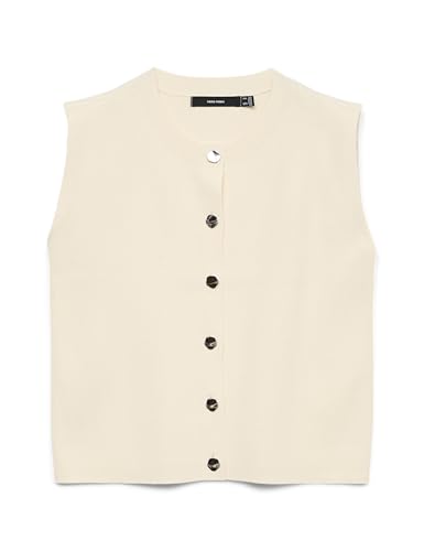 Vmgold Sl O-Neck Button Vest Boo von VERO MODA