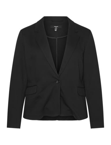 VERO Moda Damen Vmjulia Noos Curve Blazer, Schwarz, 54 Große Größen EU von VERO MODA CURVE