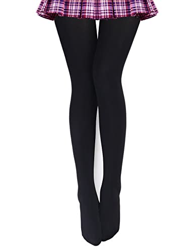 VERO MONTE Damen opaque warme fleece-futter tights - winter thermo-tights (größe: 5'3" - 5'7" / gewicht: 90-150lbs) 1 paar (schwarz) - opaque - thermal fleece-futter von VERO MONTE