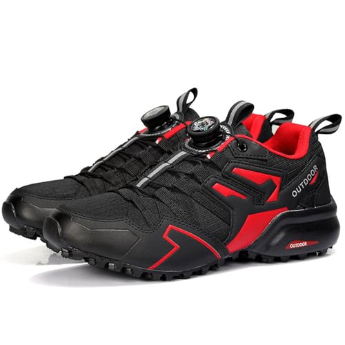 Herren Fahrradschuhe Rennradschuhe MTB Radschuhe Kompatibel mit Look SPD SPD-SL Delta Lock Pedal Reitschuhe Traillaufschuhe BOA Wanderschuhe von VERROL