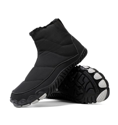 VERROL Barfußschuhe Winterstiefel Herren Damen Schneestiefel mit Warm Gefüttert Outdoor Bequem Wasserabweisend Winterschuhe Traillaufschuhe mit rutschfest Sohle & Breiter Zehenbox von VERROL