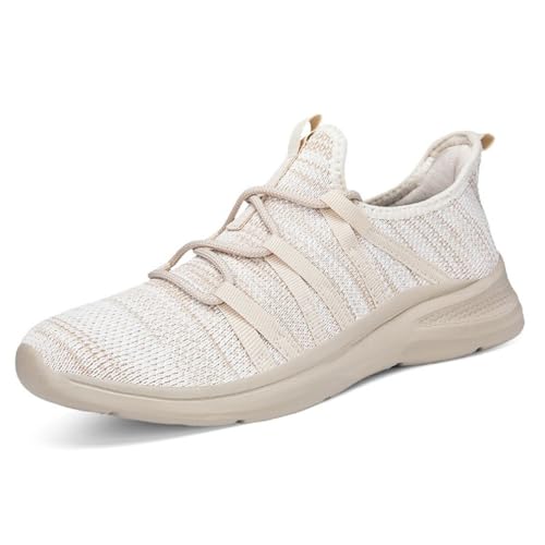 VERROL Damen Extra Weit Laufschuhe Walkingschuhe Leichte und Atmungsaktive Weiche Sohle Slip on Sneakers Freizeitschuhe Joggingschuhe Sportschuhe für Gym Fitness von VERROL