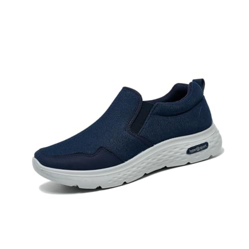 VERROL Herren Slip On Schuhe Ohne Schnuersenkel Extra Breit Turnschuhe Mesh Atmungsaktiv Casual Sneaker Flach Shoes Leicht FreizeitschuheSchlupfschuhe Walkingschuhe von VERROL
