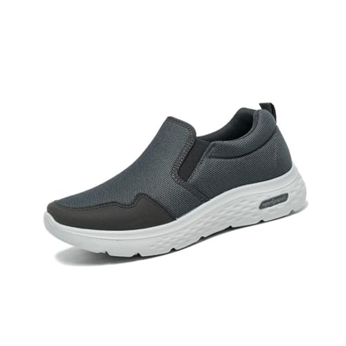 VERROL Herren Slip On Schuhe Ohne Schnuersenkel Extra Breit Turnschuhe Mesh Atmungsaktiv Casual Sneaker Flach Shoes Leicht FreizeitschuheSchlupfschuhe Walkingschuhe von VERROL