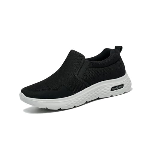 VERROL Herren Slip On Schuhe Ohne Schnuersenkel Extra Breit Turnschuhe Mesh Atmungsaktiv Casual Sneaker Flach Shoes Leicht FreizeitschuheSchlupfschuhe Walkingschuhe von VERROL