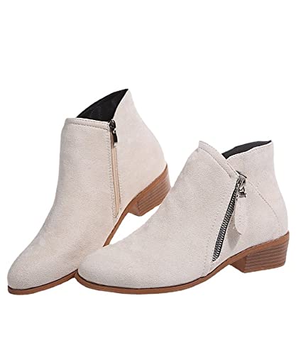 VERROL Kurze Stiefeletten Damen mit Blockabsatz Mode Herbst Winter Reitstiefelette mit Seitlichem Reißverschlus VERROL Kurze Stiefeletten Damen mit Blockabsatz Mode Herbst Winter Reitstiefelette mit Seitlichem Reißverschlus von VERROL