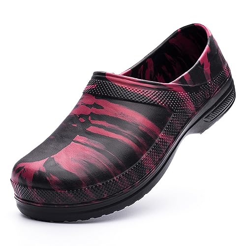 VERROL Neutral Erwachsene rutschfeste Regenschuhe Chef Arbeit Schuhe Garten Schuhe Leichtgewicht Clogs Schuhe Anti-Rutsch Ölfest Wasserdicht von VERROL