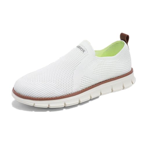 VERROL Schuhe Herren Slip On Sneakers Casual Sportschuhe Leicht Mesh Atmungsaktiv Fitness Turnschuhe Laufschuhe Walkingschuhe Outdoor Joggingschuhe von VERROL