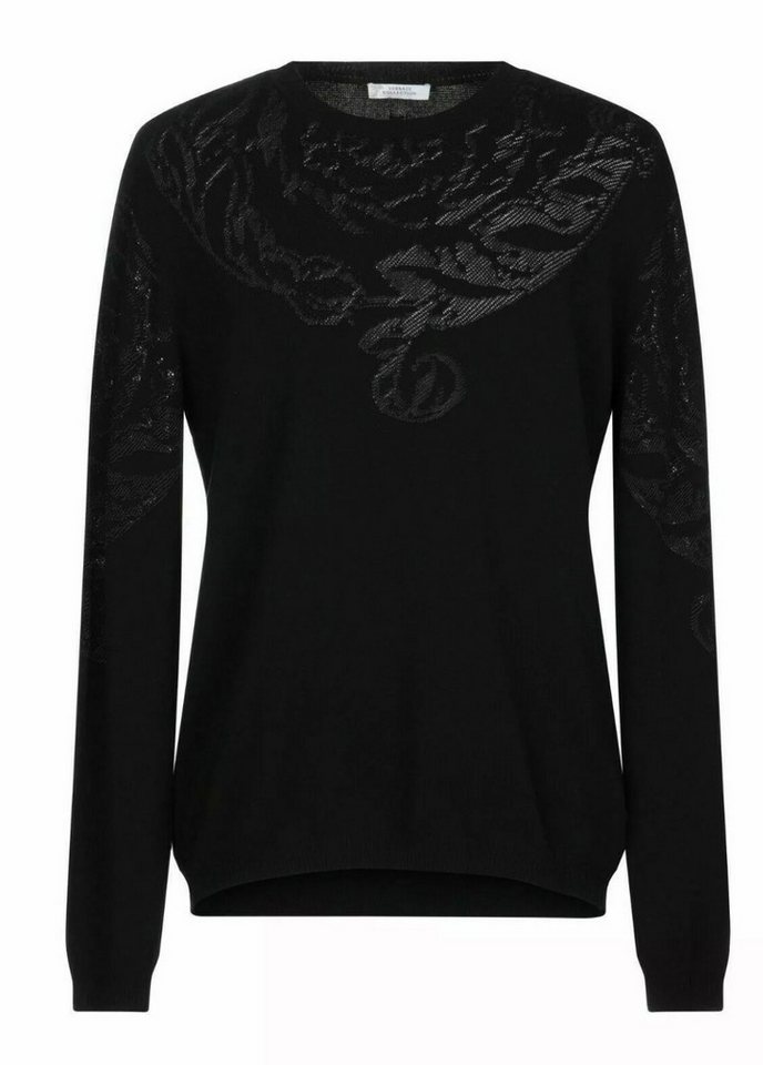 VERSACE COLLECTION Strickpullover Logo Pullover Jumper XS Metall-Logo-Detail, Premium-Strickmaterialien von VERSACE COLLECTION